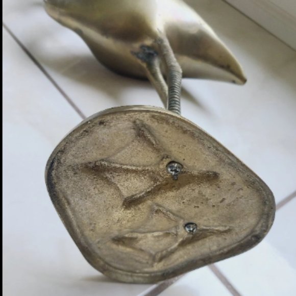 Large Mid-Century Brass Flamingo Statue By Dieter Rams 1960s Antique VERY RARE - Picture 9 of 9